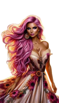 Beautiful as the Sun Rays Female PNG Bundle – Image 2