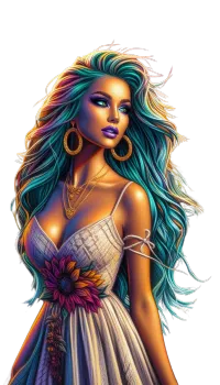 Beautiful as the Sun Rays Female PNG Bundle – Image 9