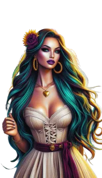 Beautiful as the Sun Rays Female PNG Bundle – Image 7