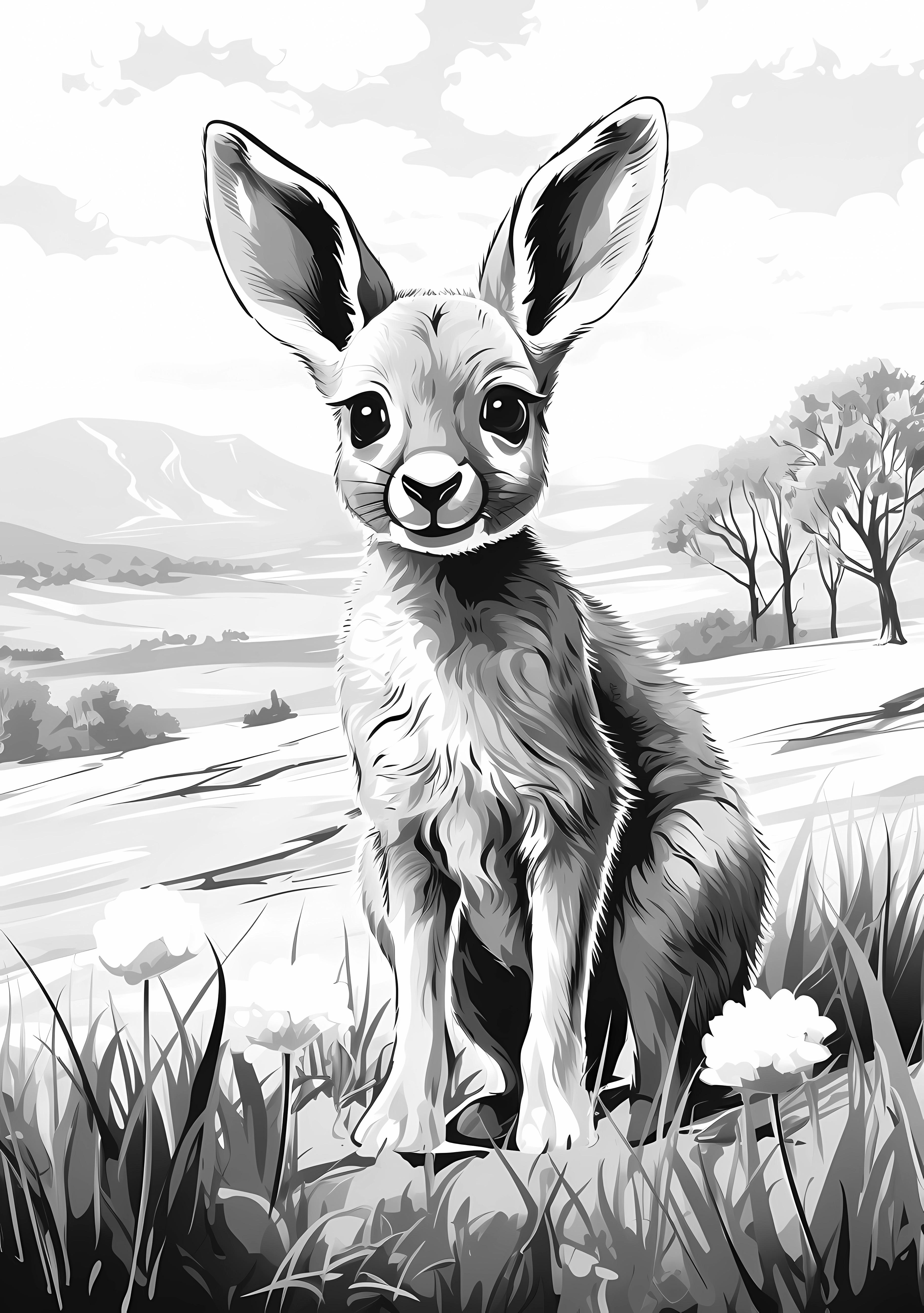 Adorable Black & White Animal PNG Bundle – Image 3
