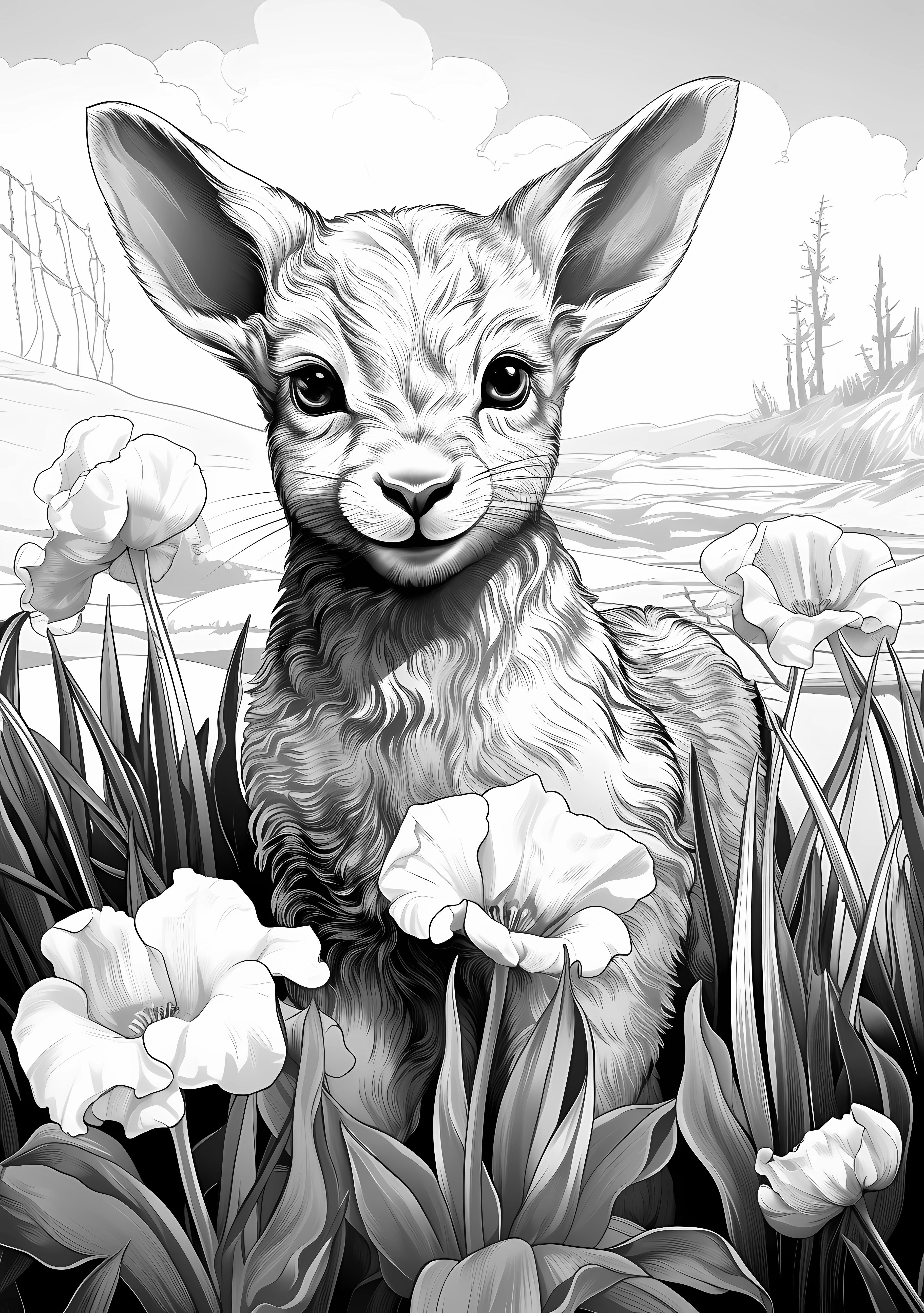 Adorable Black & White Animal PNG Bundle – Image 7