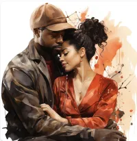 African American Couple PNG Bundle – Image 6