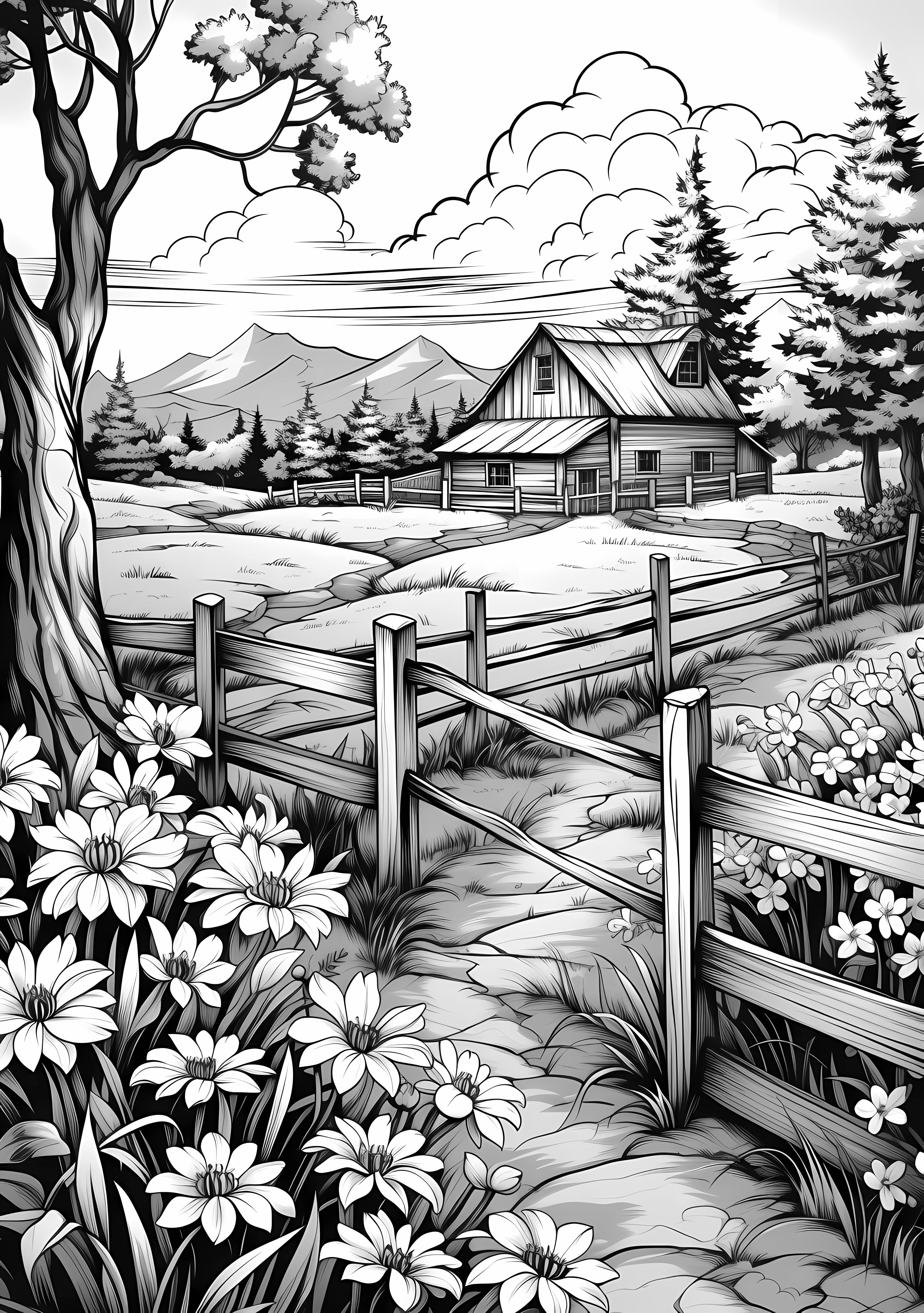 Farm Coloring Pages – Image 2