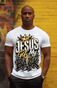  ✝️ Jesus Got My Back PNG – Image 1