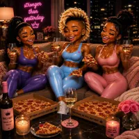 Black, Beautiful Gym Friends PNG  – Image 2
