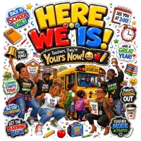  Back to School Here We Is PNG – Image 2