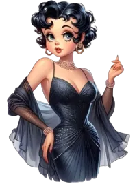  Classic Betty Boop PNG – Image 1