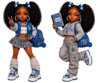 Adorably Cute & Bougie Chibi Teen Girl PNG Bundle – Image 2