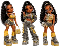 Adorably Cute & Bougie Chibi Teen Girl PNG Bundle – Image 10