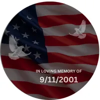 911 Memorial Button Template  – Image 1