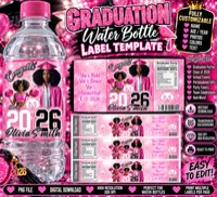  🎉Pink Graduation Party Favor Template – Image 1