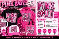 PINK OUT MOUSE PAD~ BREAST CANCER PNG – Image 1
