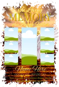  Memorial Photo Collage Template  – Image 1