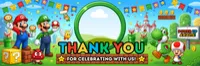 🎉Mario Birthday Thank You Photo Template  – Image 1