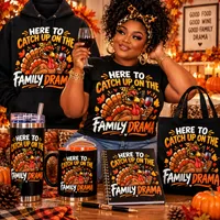  HERE TO CATCH UP ON THE FAMILY DRAMA~ FUNNY THANKSGIVING PNG – Image 1