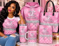 Pink Luxury Glam 20oz Skinny Tumbler Wrap 💕✨ – Image 1