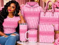  Pink Luxury Glam 20oz Skinny Tumbler Wrap 💕✨ – Image 1