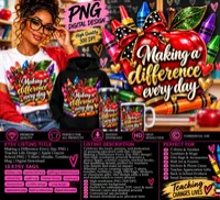  🍎 Making a Difference Every Day PNG – Image 1