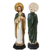 San Judas Tadeo 90cm En Resina Con Ojo De Vidrio – Image 2