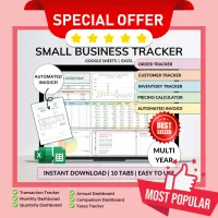 Handmade Small Business Tracker: All-in-One Inventory & Order Manager – Image 1