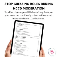 NCCD Roles & Responsibilities + Moderation Timeline | Editable Google Template – Image 4