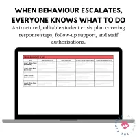 Classroom Management - Student Support: Individual Student Crisis Management Plan template – Image 3
