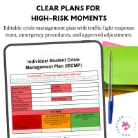 Classroom Management - Student Support: Individual Student Crisis Management Plan template – Image 2
