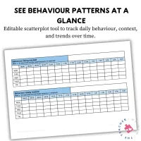 Classroom Management - Student Support: Scatterplot Observation Recording Tool – Image 2