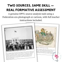 Stage 5 History OPVL Source Analysis Assessment Task | Federation to WWI – Image 3