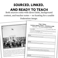 Stage 5 History OPVL Source Analysis Assessment Task | Federation to WWI – Image 2