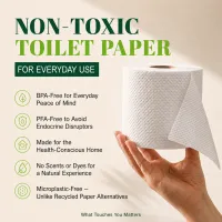 100% Bamboo Toilet Paper | 24 Rolls, 3-Ply, 400 Sheets | Tree-Free, Septic Safe, PFAS Free – Image 2