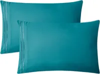 Clara Clark Premier 1800 Collection Queen Deluxe Sheet Set Teal - Deep Pocket Microfiber – Image 3