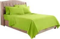 Clara Clark Premier 1800 Collection Queen Deluxe Sheet Set Garden Green - Deep Pocket Microfiber – Image 2
