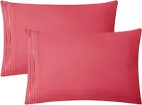 Clara Clark Premier 1800 Collection King Deluxe Sheet Set Coral Pink - Deep Pocket Microfiber – Image 5