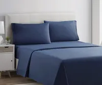Clara Clark Premier 1800 Collection King Deluxe Sheet Set Navy Blue - Deep Pocket Microfiber – Image 4