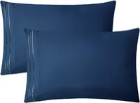 Clara Clark Premier 1800 Collection Queen Deluxe Sheet Set Navy Blue - Deep Pocket Microfiber – Image 6