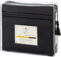 Clara Clark Premier 1800 Collection King Deluxe Sheet Set Black - Deep Pocket Microfiber – Image 5