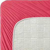Clara Clark Premier 1800 Collection Twin Deluxe Sheet Set Coral Pink - Deep Pocket Microfiber – Image 4