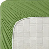 Clara Clark Premier 1800 Collection Twin Deluxe Sheet Set Calla Green - Deep Pocket Microfiber – Image 5