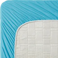 Clara Clark Premier 1800 Collection King Deluxe Sheet Set Beach Blue - Deep Pocket Microfiber – Image 3