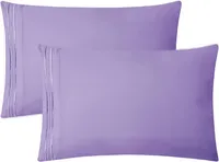 Clara Clark Premier 1800 Collection King Deluxe Sheet Set Lavender - Deep Pocket Microfiber – Image 6