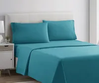 Clara Clark Premier 1800 Collection Full Deluxe Sheet Set Teal - Deep Pocket Microfiber – Image 4
