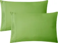 Clara Clark Premier 1800 Collection King Deluxe Sheet Set Calla Green - Deep Pocket Microfiber – Image 6