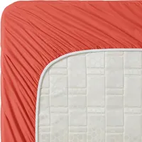 Clara Clark Premier 1800 Collection King Deluxe Sheet Set Orange - Deep Pocket Microfiber – Image 3