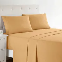 Clara Clark Premier 1800 Collection Full Deluxe Sheet Set Apricot - Deep Pocket Microfiber – Image 1