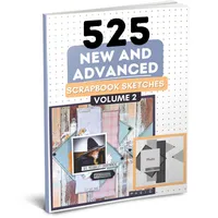 525 New and Advanced Scrapbook Sketches - Volume 2 – Image 1
