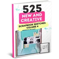 525 New and Creative Scrapbook Sketches - Volume 4 – Image 1