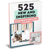 525 New and Inspiring Scrapbook Sketches - Volume 1 – Image 1