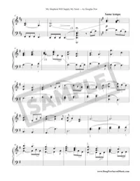 My Shepherd Will Supply My Need - EARLY INTERMEDIATE – Image 4