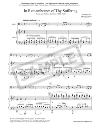 In Remembrance of Thy Suffering - Viola and Piano – Image 2